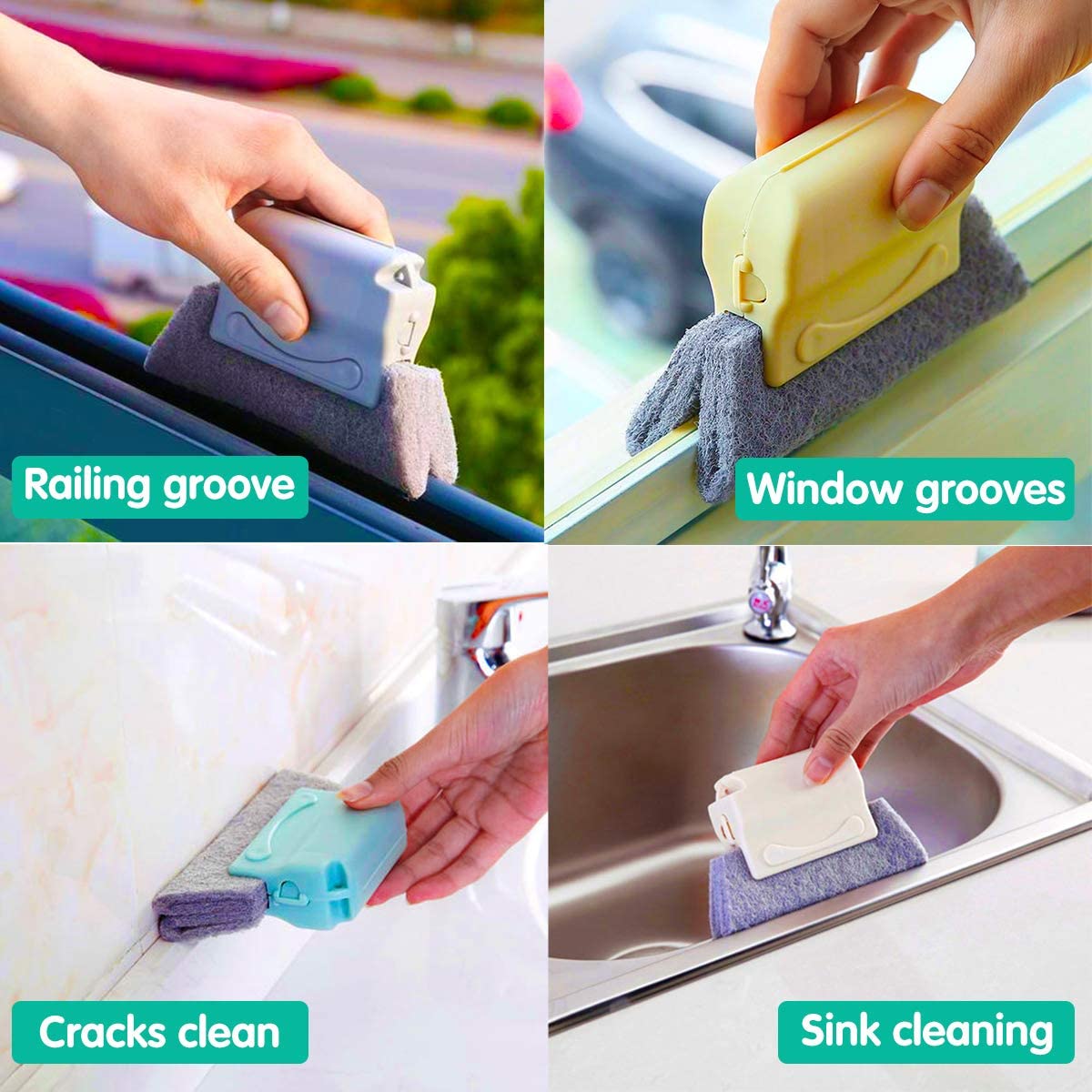 Crevice Cleaning Brush Multi Functional Hard Bristle Hand Held Groove Cleaning  Brush For Window Door Household Cleaning Tools - AliExpress