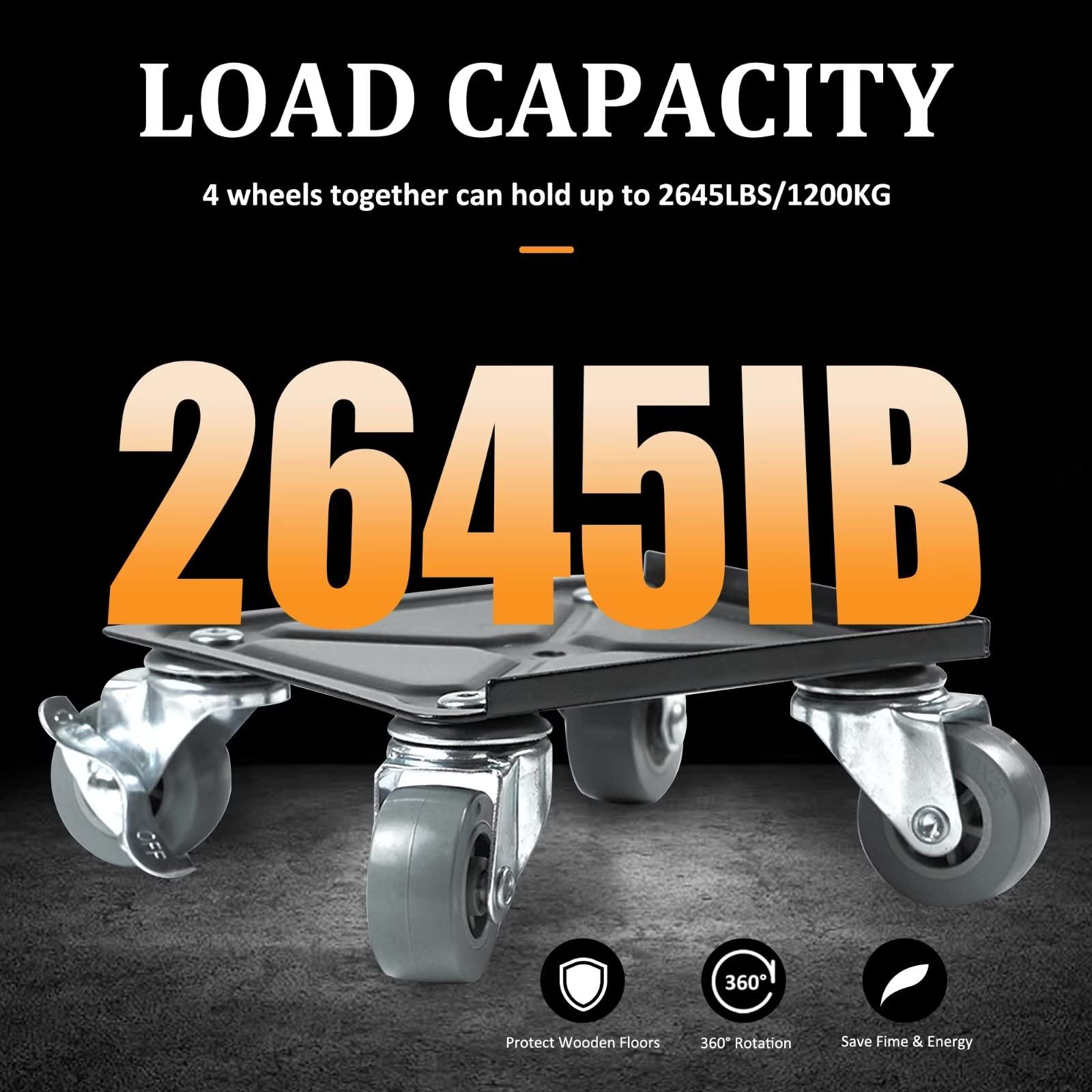 Upgraded Furniture Dolly, Furniture Movers with 5 Wheels, Heavy Duty  Furniture Lifter Tool, 1200 Lbs Load Capacity, Furniture Lifters for Heavy