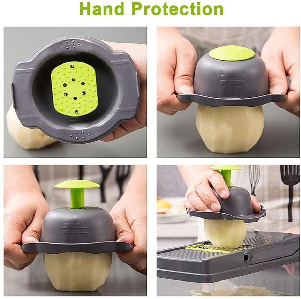 Safe Slice Mandoline Slicer Kitchen Chopper Food Processor Vegetable Dicer  Cutter - Kourani Online